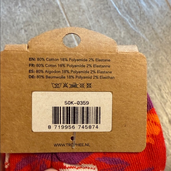 Red and Purple Women's Socks - Picture 2 of 2